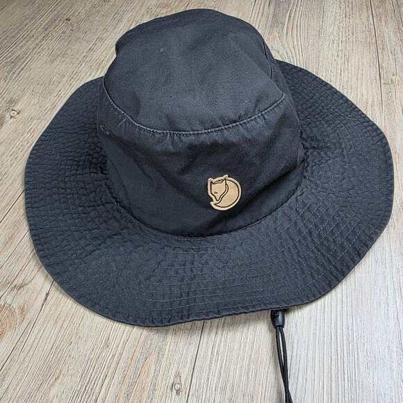 Fjallraven Hatfield Bucket Hat Size L Navy Hiking - Picture 1 of 9